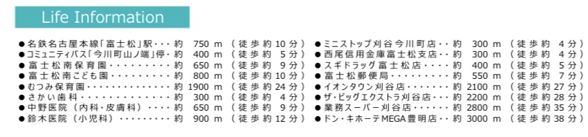 刈谷　周辺施設